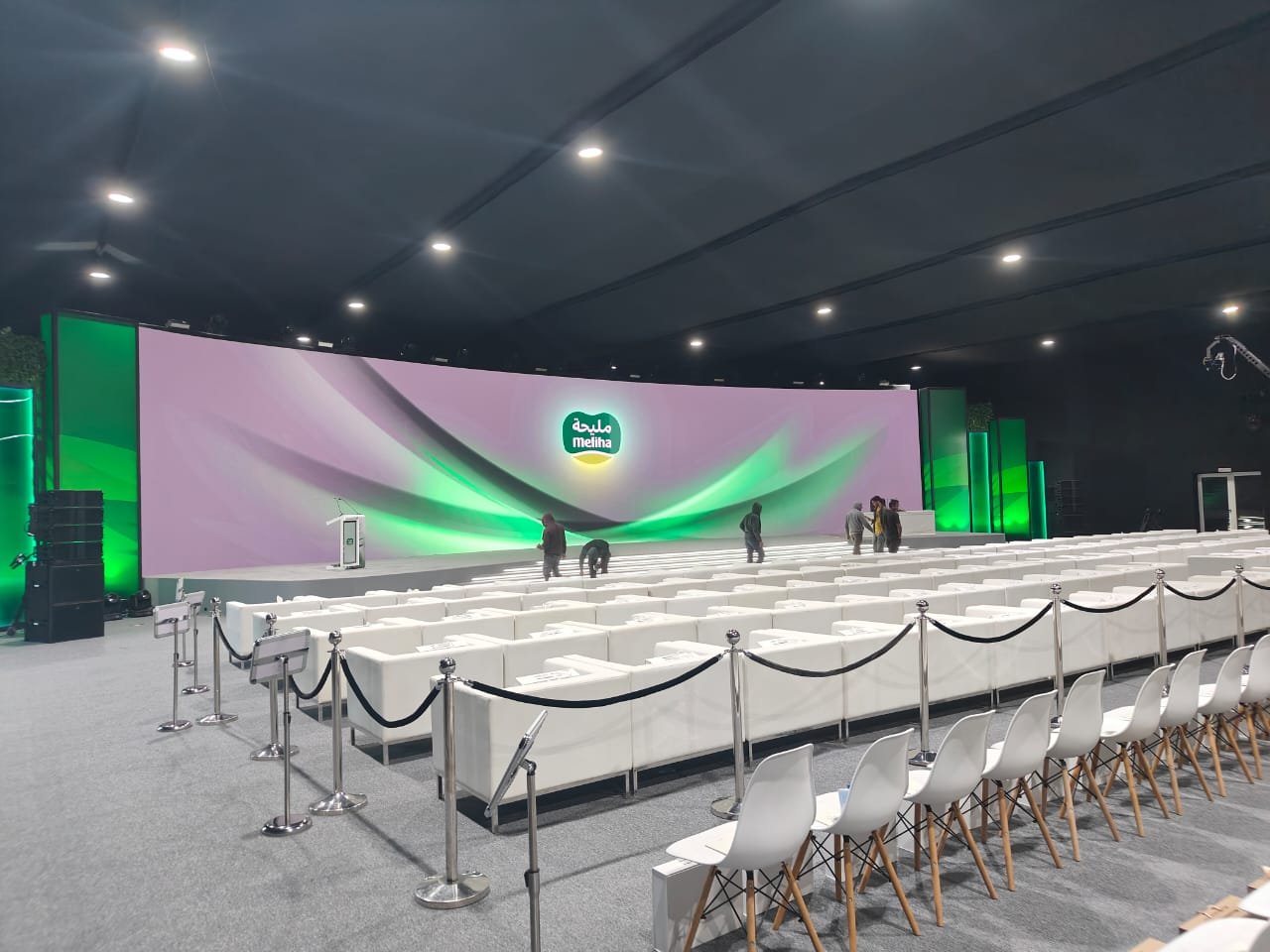 Meliha conference stage and audience environment