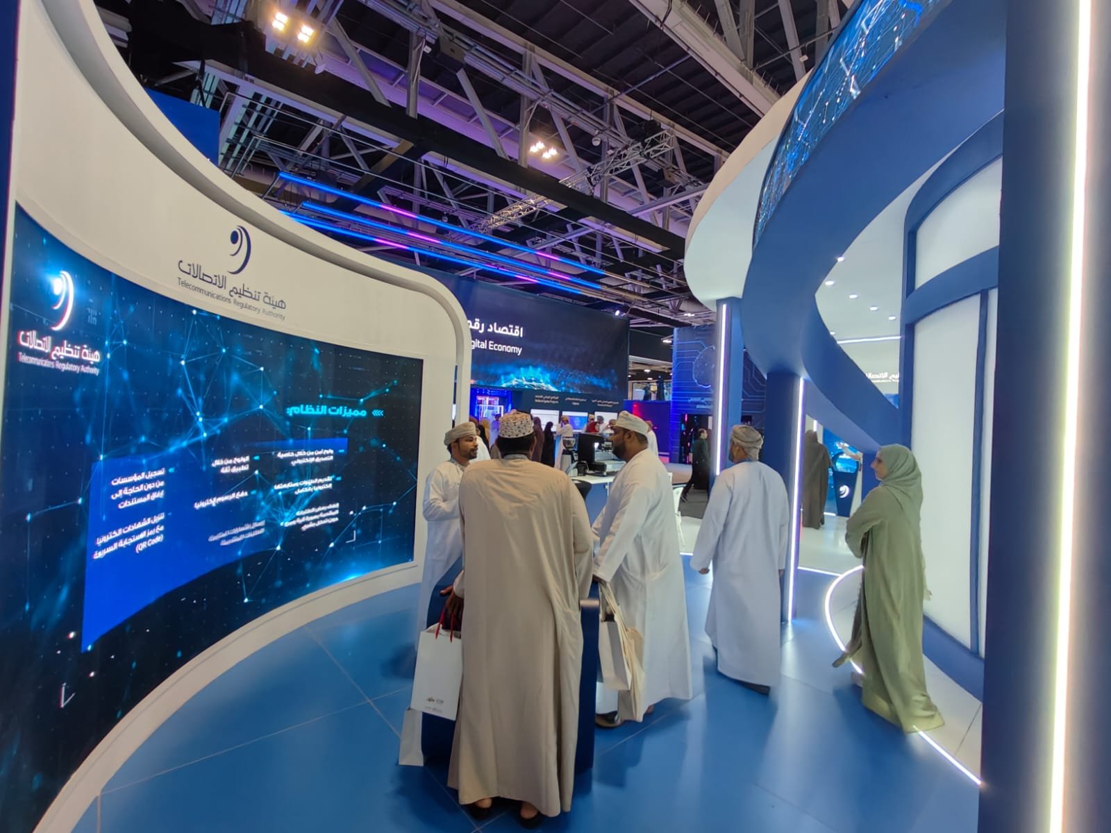 Visitor journey inside the TRA exhibition pavilion