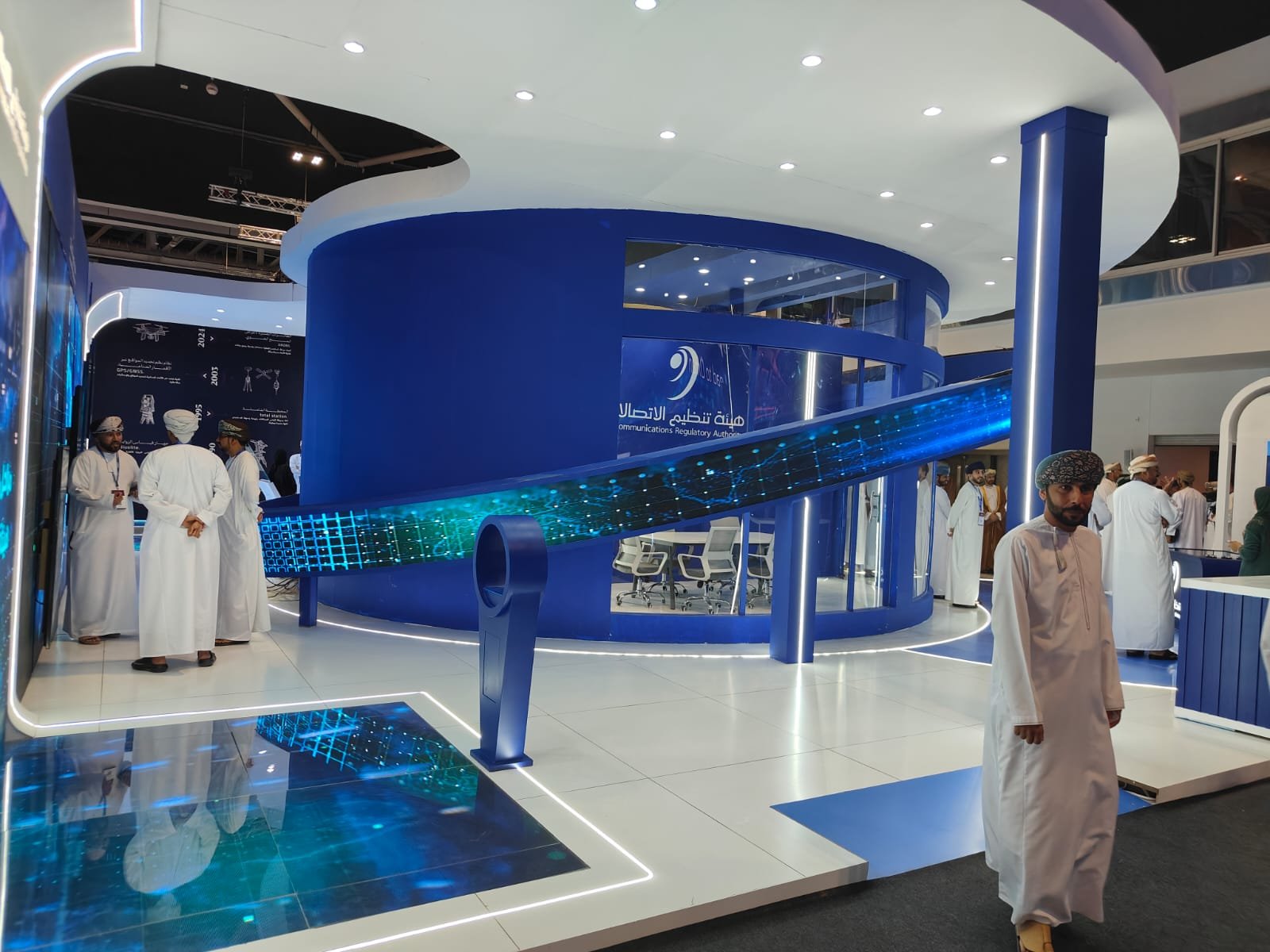 Interior architecture of the TRA pavilion