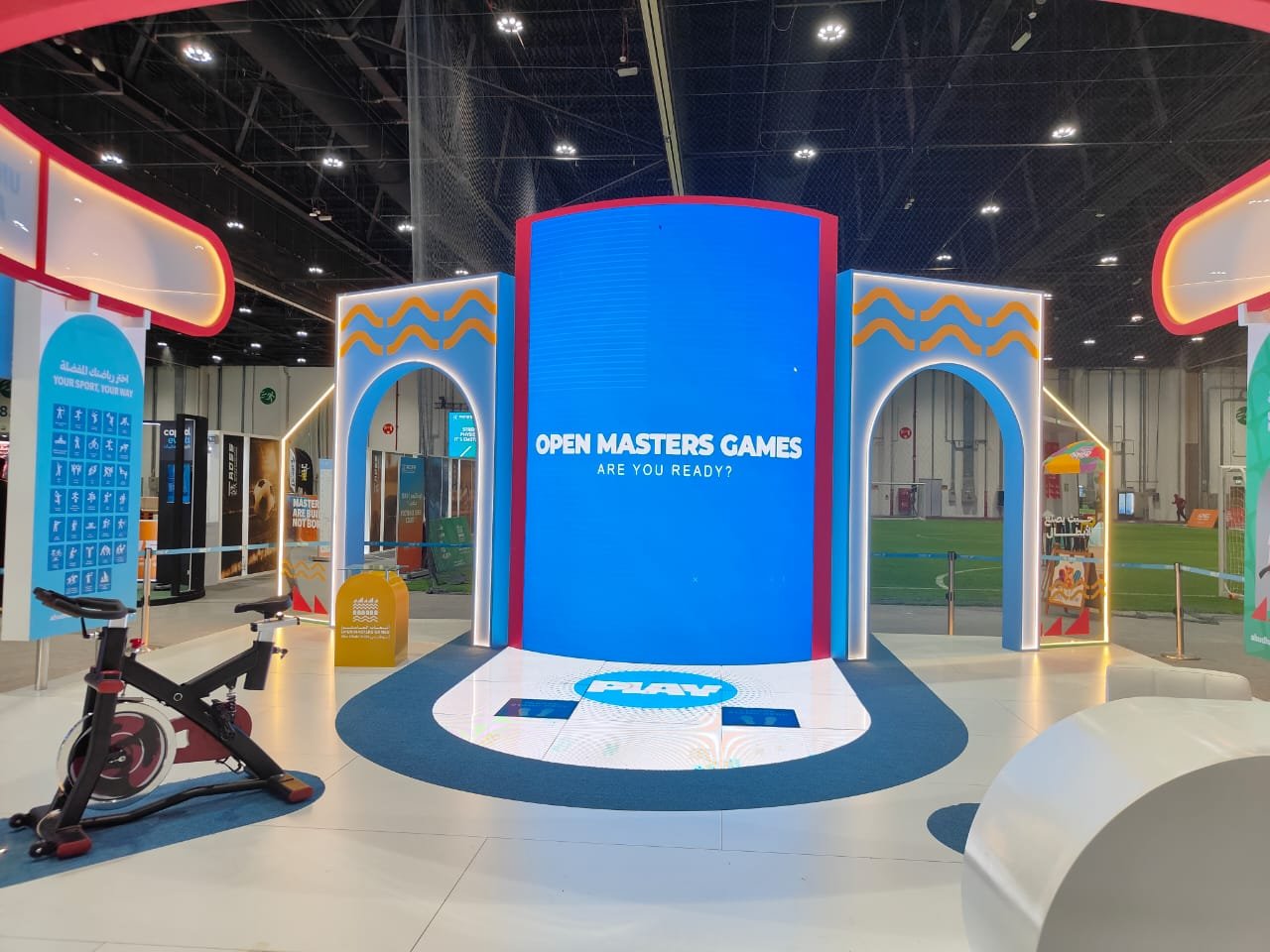 Open Masters Games sports activation